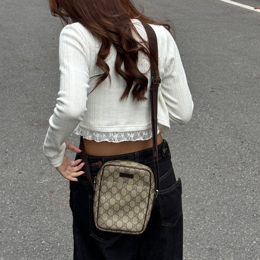 【全新閒置品🎁】 GUCCI 古馳 Supreme 相機包/斜背包(專櫃58,000)-3