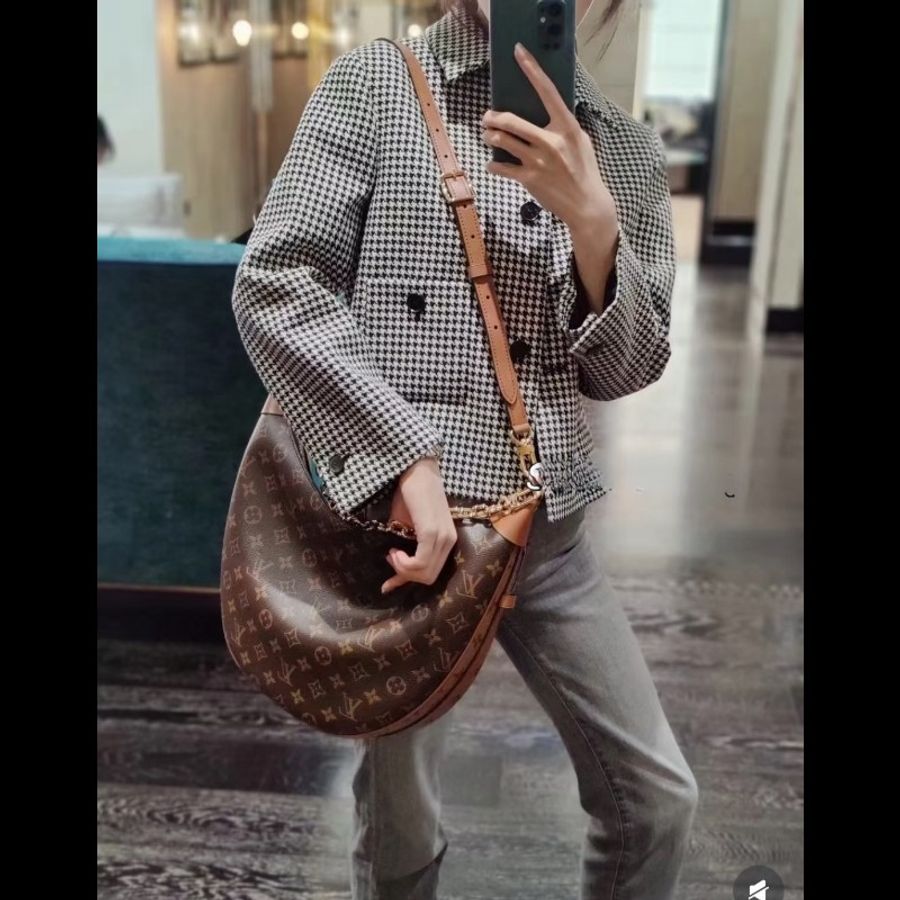 LV 路易威登 Loop hobo GM 大款老花月亮包 碗豆包🌙 經典與容量的完美結合-1