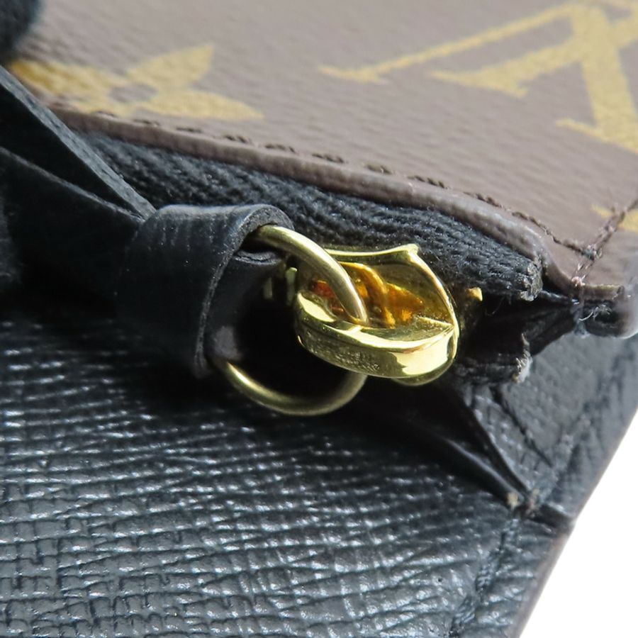 棕色 原花 Reverse帆布 Rosalie 零錢包 短夾【LOUIS VUITTON LV 路易威登】 M82333-11