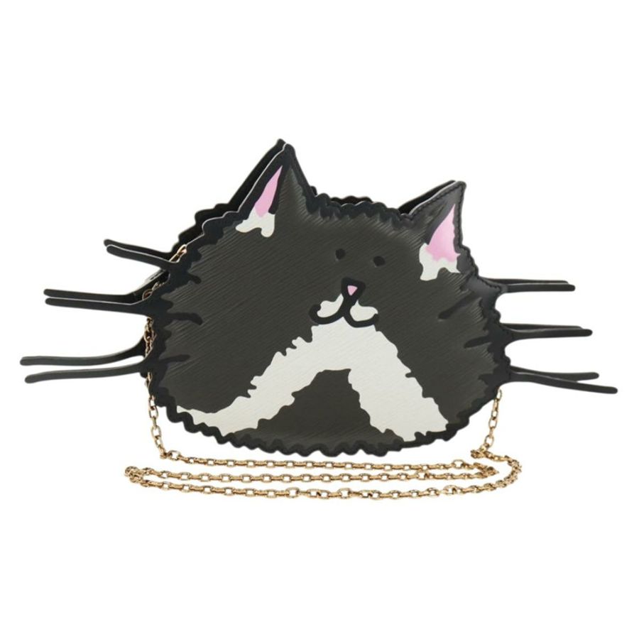 【日本直送】路易威登 Epi 貓臉手拿包 灰色 LV 正品 142442SAM-0