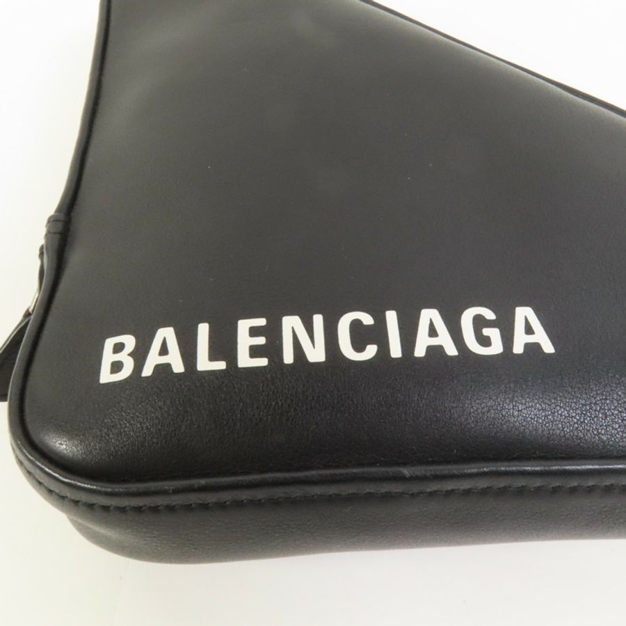 BALENCIAGA 牛皮皮革Triangle Clutch手拿包-4