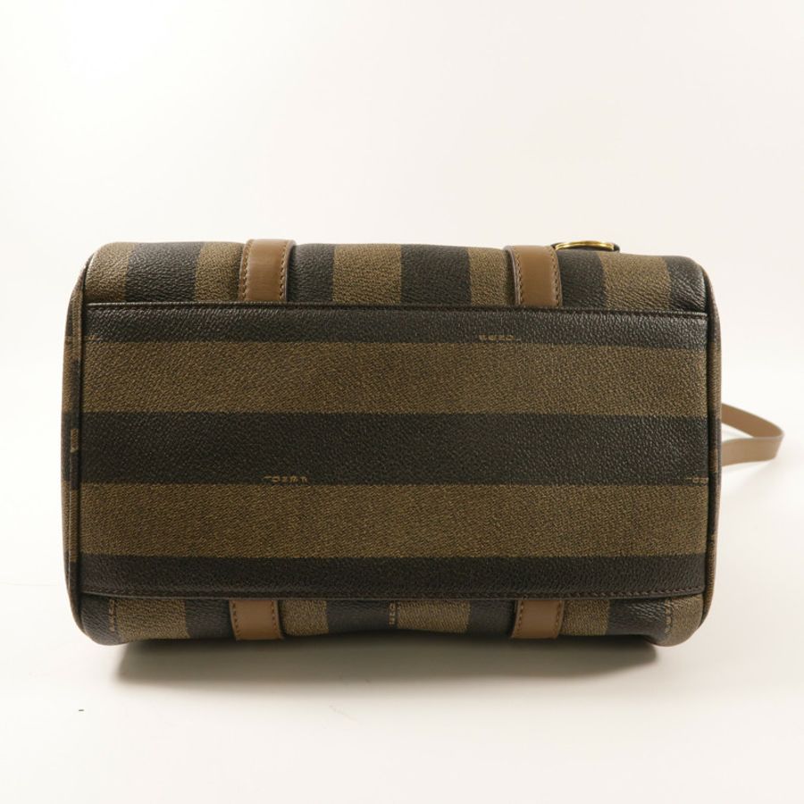 FENDI 塗層帆布Boston Bag金扣手挽肩背兩用袋-3