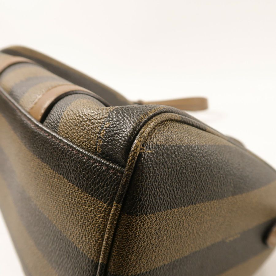 FENDI 塗層帆布Boston Bag金扣手挽肩背兩用袋-14