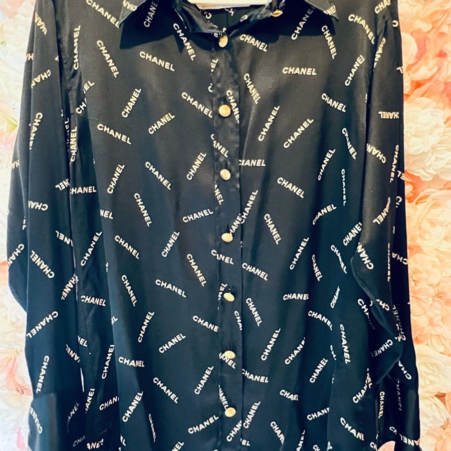 Chanel中古真絲襯衣40碼-0
