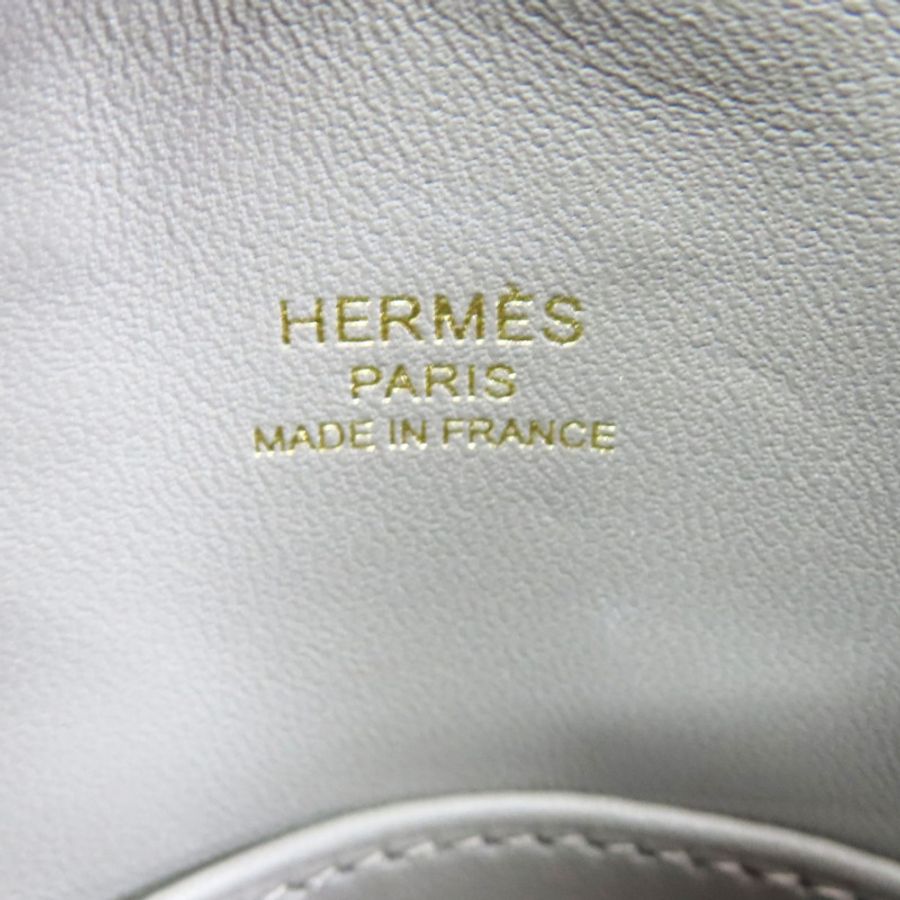 積雨雲灰色 Evercolor 牛皮 Mini Bolide 1923 柏莉包 两用包 W刻 金釦【HERMES 愛馬仕】 H073444CC-5