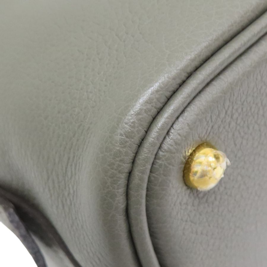 積雨雲灰色 Evercolor 牛皮 Mini Bolide 1923 柏莉包 两用包 W刻 金釦【HERMES 愛馬仕】 H073444CC-8