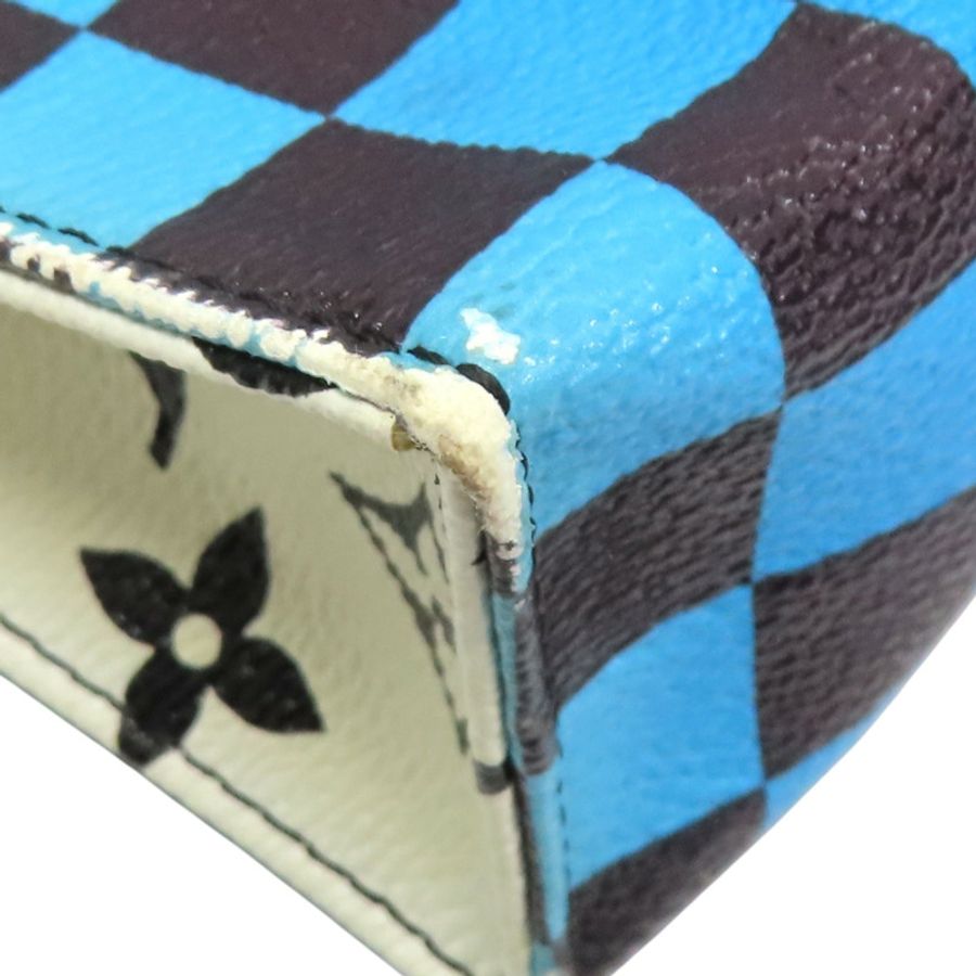 藍/綠色 帆布 Poche Toilette 26 手拿包 M51231【LOUIS VUITTON LV 路易威登】 M51231-12