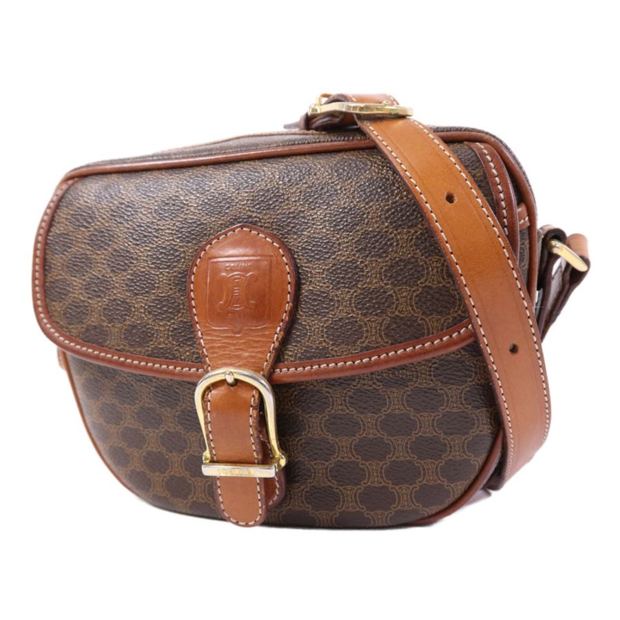 CELINE 塗層帆布Vintage Madama金扣肩背袋-2