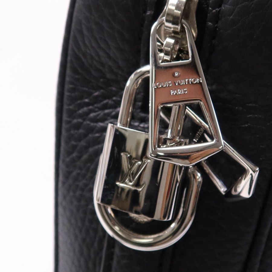 LOUIS VUITTON Taurillon Armand Briefcase銀扣手挽肩背兩用袋-6