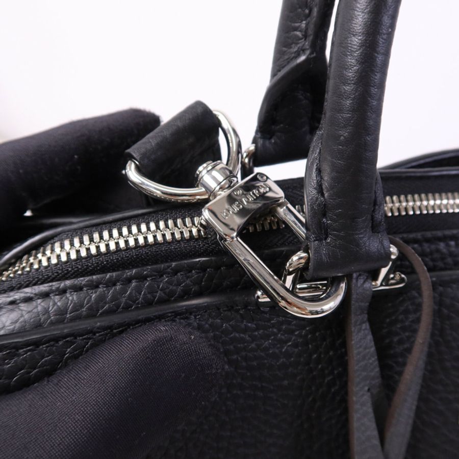 LOUIS VUITTON Taurillon Armand Briefcase銀扣手挽肩背兩用袋-9