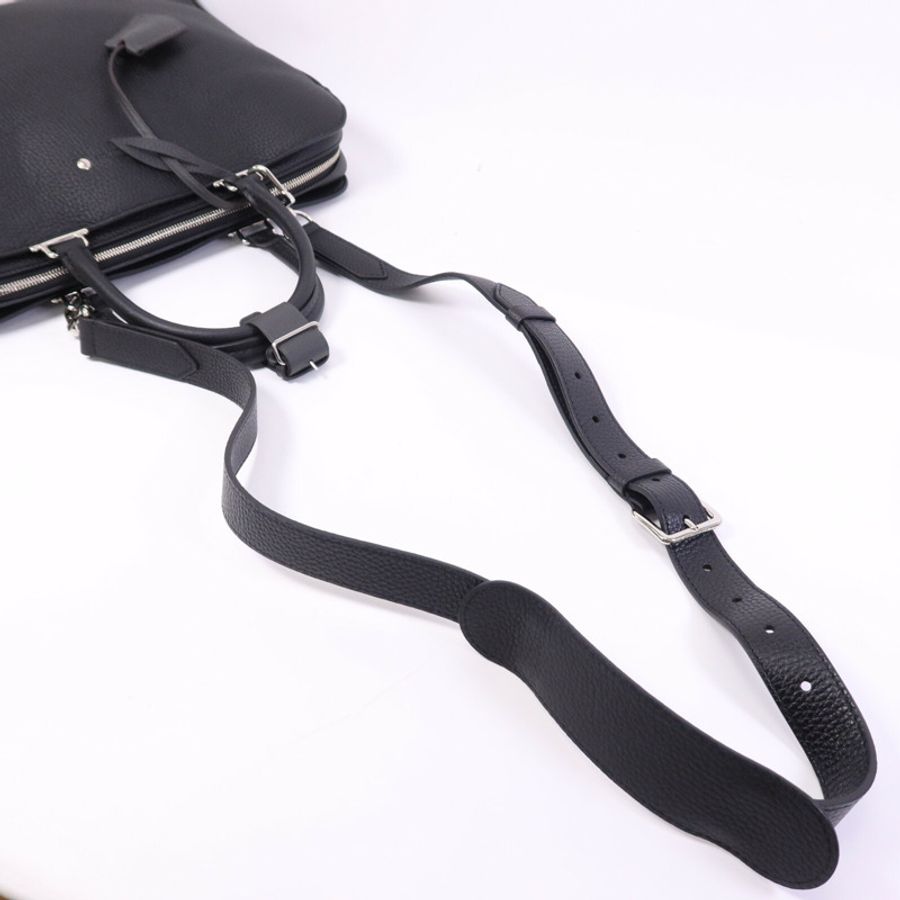 LOUIS VUITTON Taurillon Armand Briefcase銀扣手挽肩背兩用袋-10