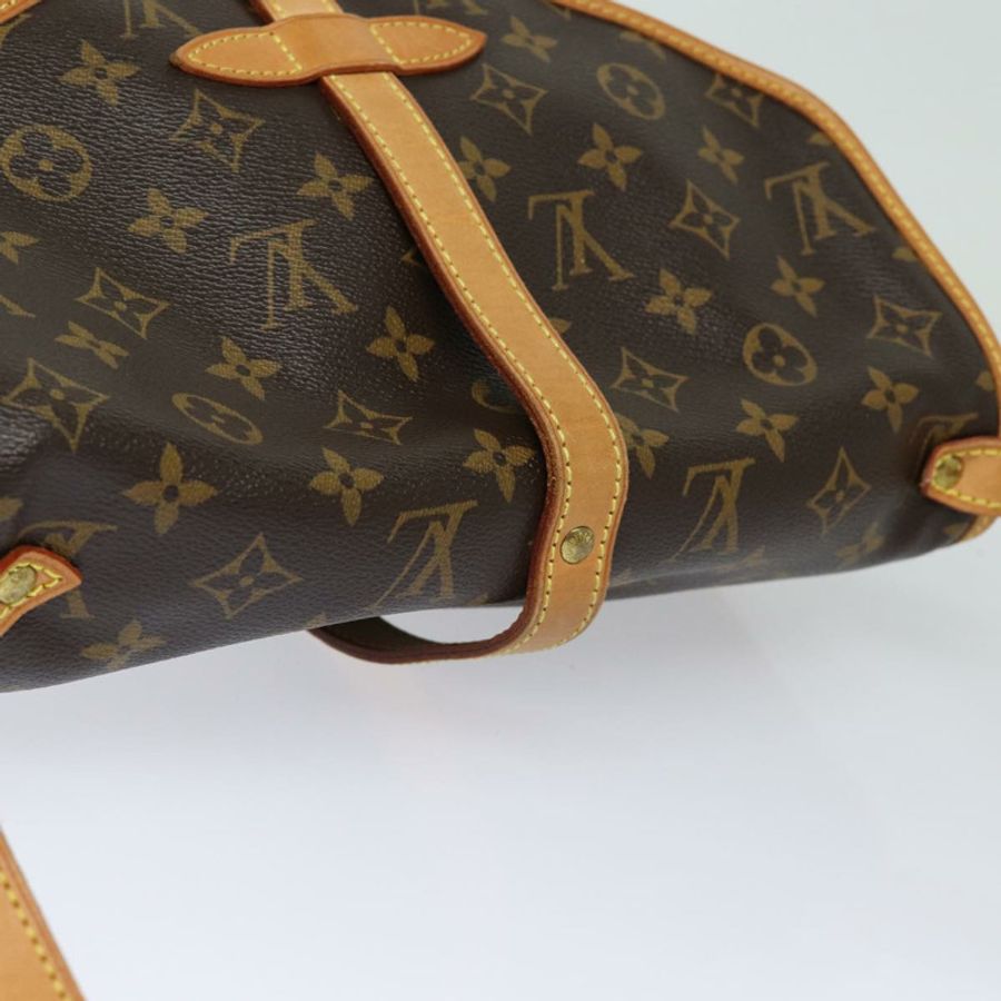 【日本直送】路易威登 Monogram Saumur 30 肩背包 M42256 LV Auth 80965V-5