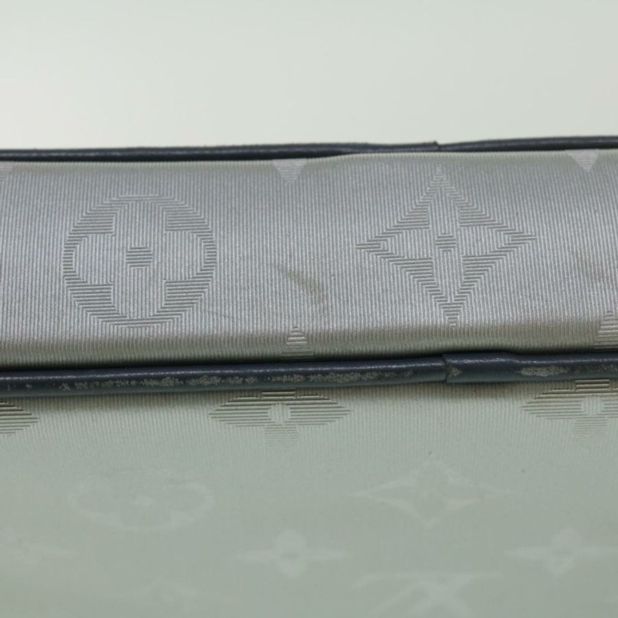 【日本直送】路易威登 Monogram Satellite Alpha 手拿包 銀色 M44171 LV Auth 32344V-6
