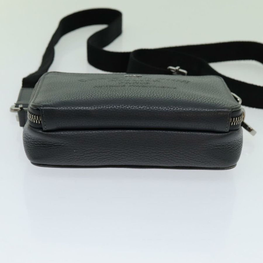【日本直送】Christian Dior 灰色皮革肩背包,正品 70772M-4