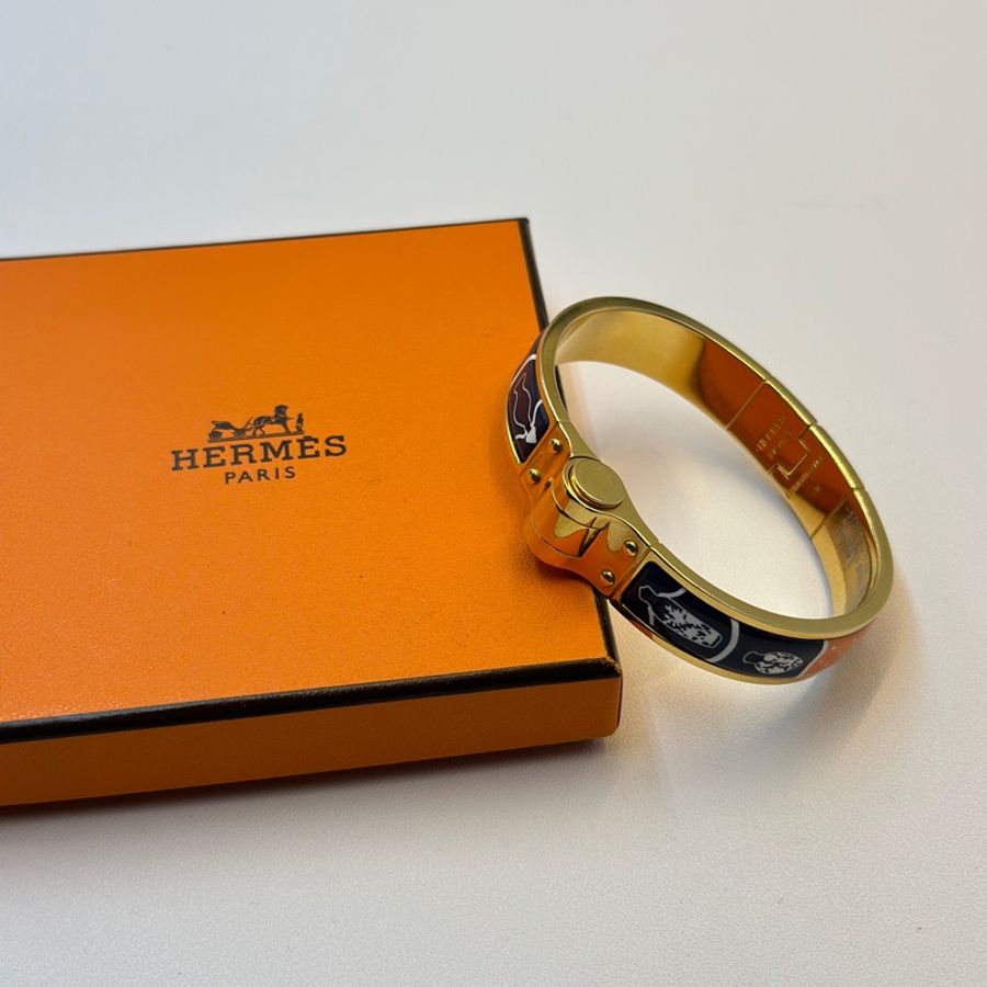 Hermes 愛馬仕 琺瑯手環-0