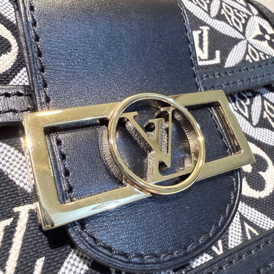 Louis Vuitton✨LV黑白刺繡1854達芙妮woc鏈條包 芯片-2