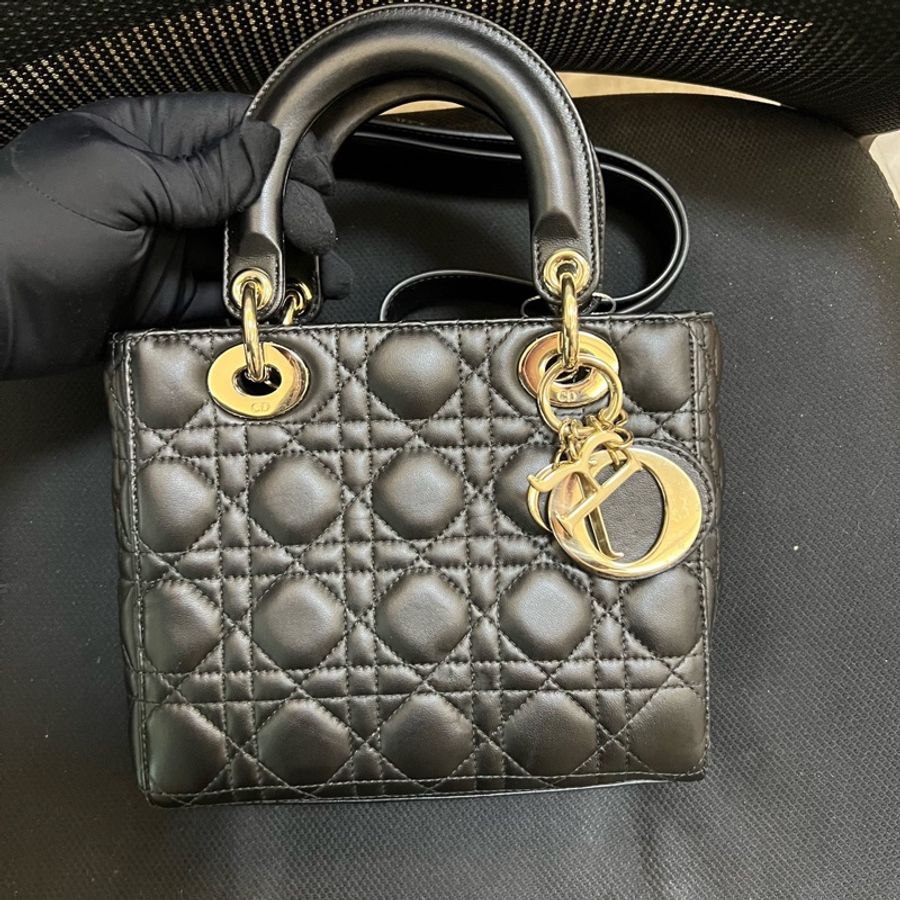 【97新✨ 全網最低價!】Dior 戴妃黑金保值款 四格(下單前先詢問庫存❗️)-1