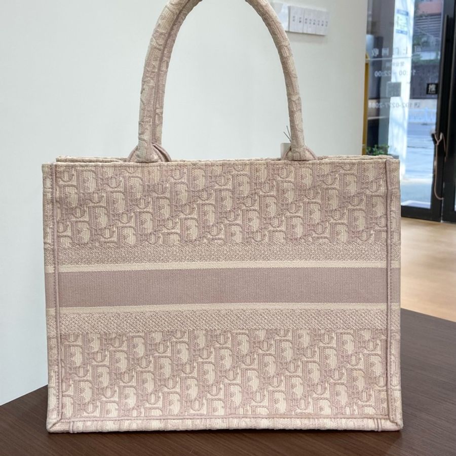 【97新✨ 全網最低價!】Dior Tote 粉色老花 中號(下單前先詢問庫存❗️)-2