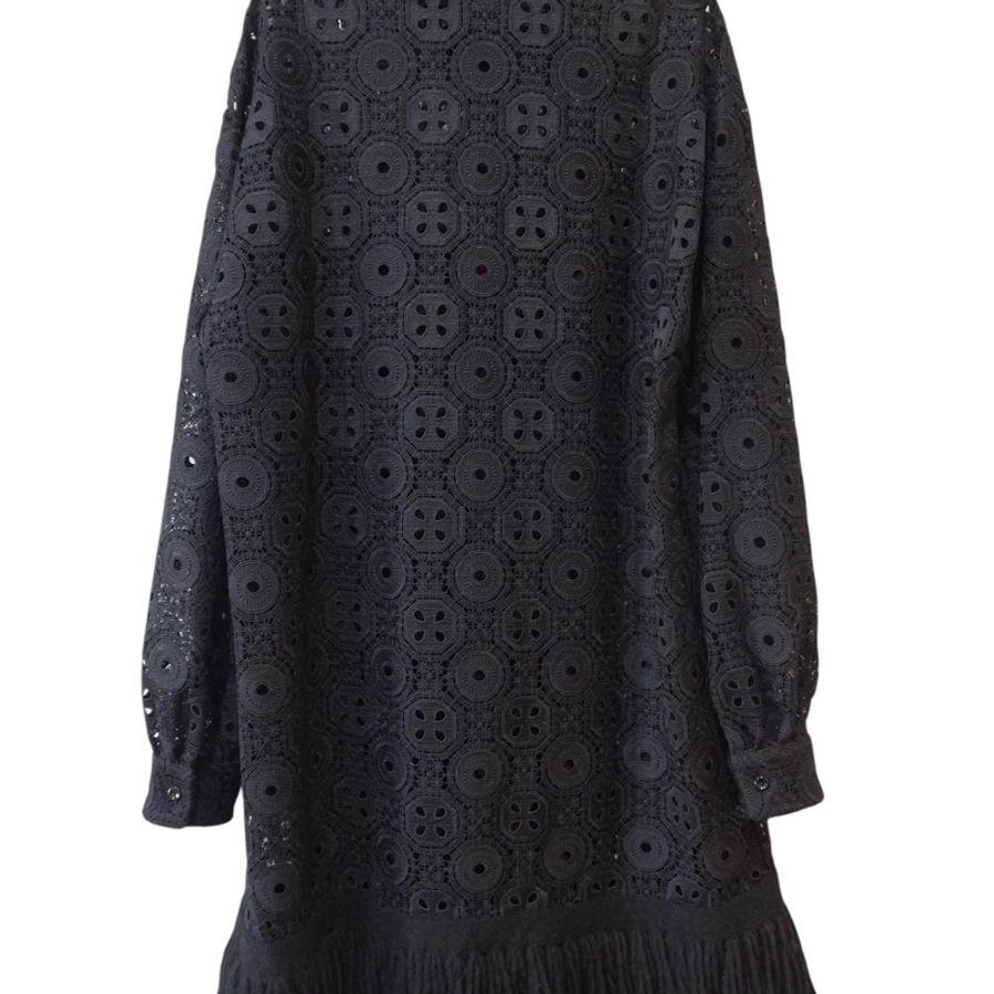 ERMANNO SCERVINO 黑色簍空蕾絲洋裝 IT44 原價68500-2
