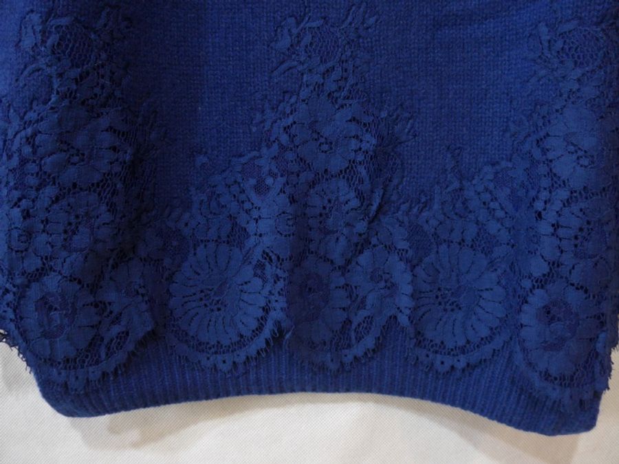 ERMANNO SCERVINO 深藍色藍色毛衣 IT44 原價49800-4