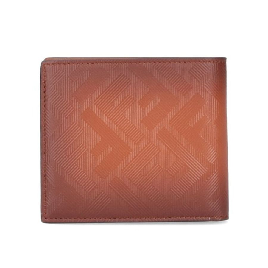 【FENDI 芬迪】Shadow Bifold 雙折 FF印花 皮革 皮夾 卡夾 短夾 棕色 7M0169ARANF0NMU-4
