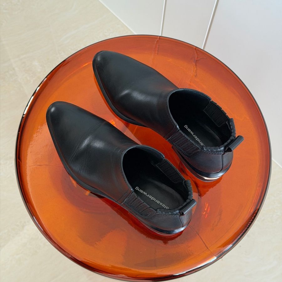 售出)Alexander wang Alexanderwang 斷根靴 踝靴-18
