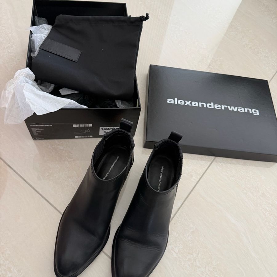 售出)Alexander wang Alexanderwang 斷根靴 踝靴-24
