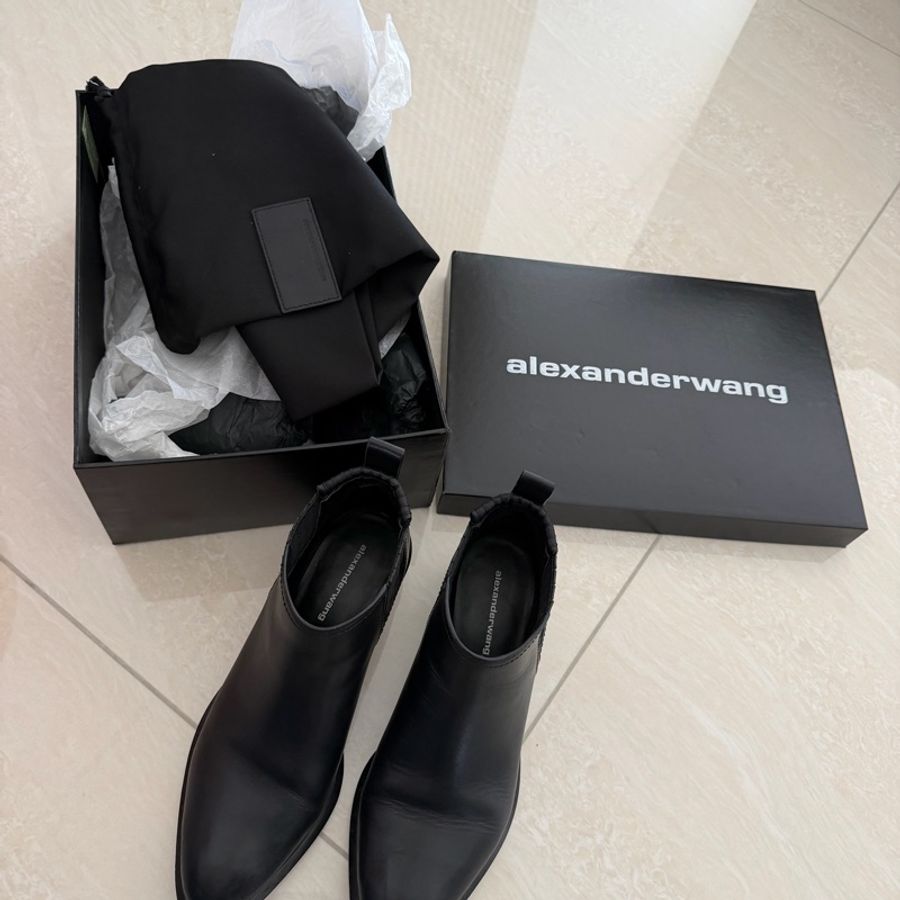 售出)Alexander wang Alexanderwang 斷根靴 踝靴-25
