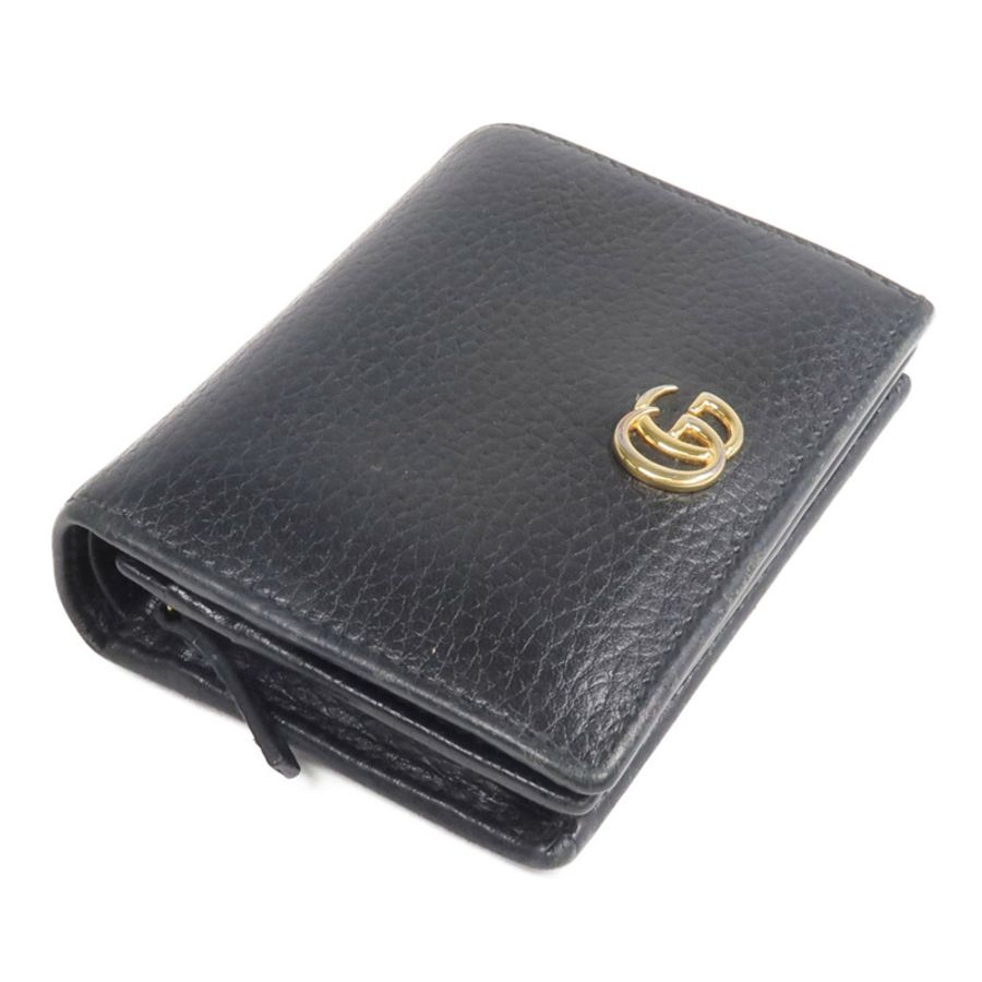 GUCCI 牛皮皮革GG Marmont Wallet金扣錢包-3