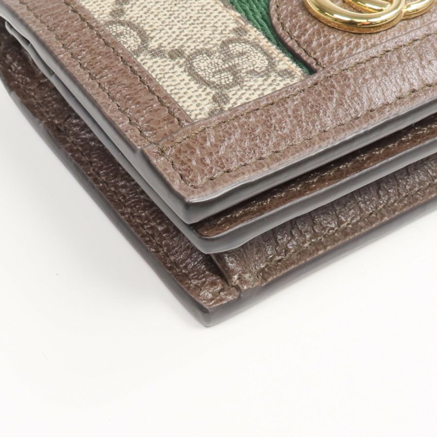 GUCCI 塗層帆布Ophidia GG Wallet金扣錢包-12