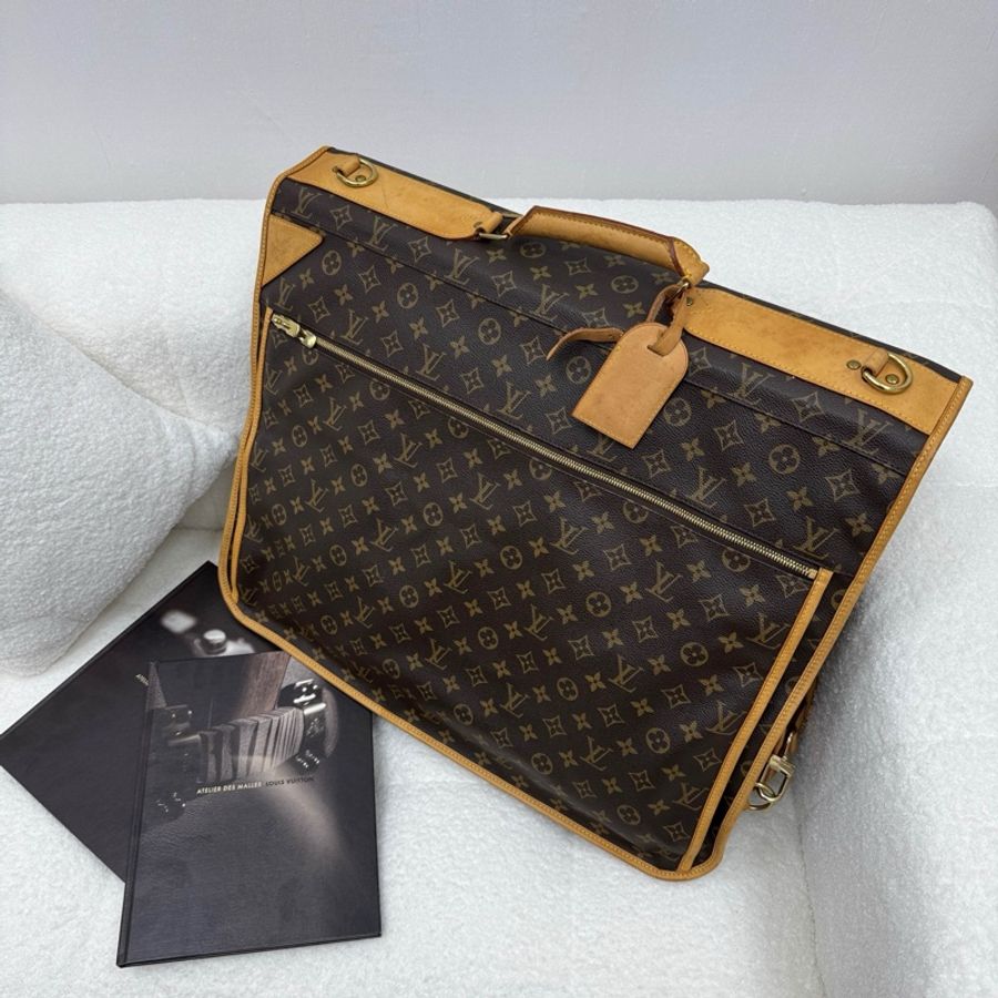 【赫蒂國際精品】 Louis Vuitton 路易威登 Monogram 帆布便攜式西裝袋 vintage-0
