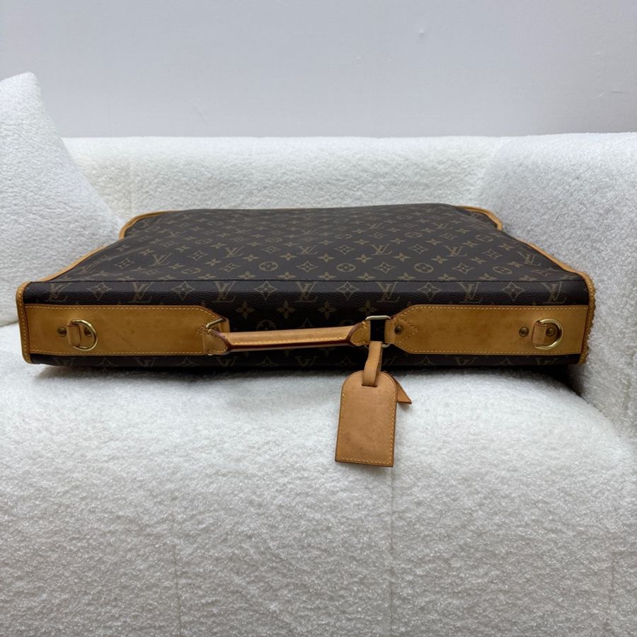 Louis Vuitton Monogram 帆布便攜式西裝袋-5