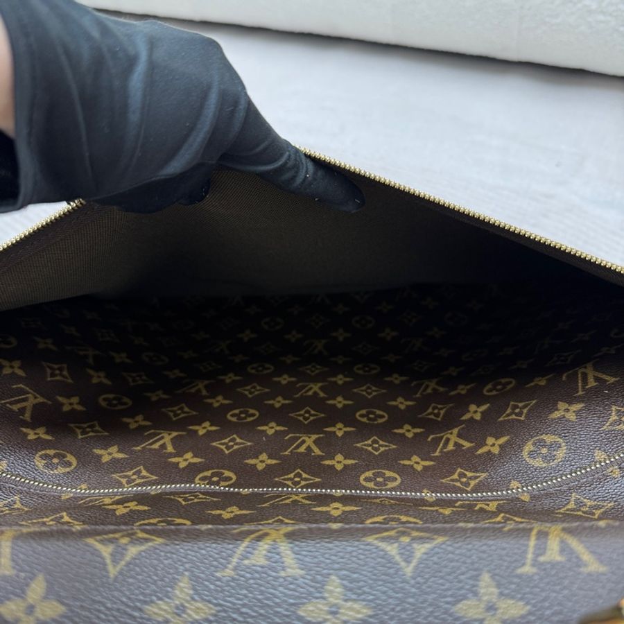 Louis Vuitton Monogram 帆布便攜式西裝袋-16