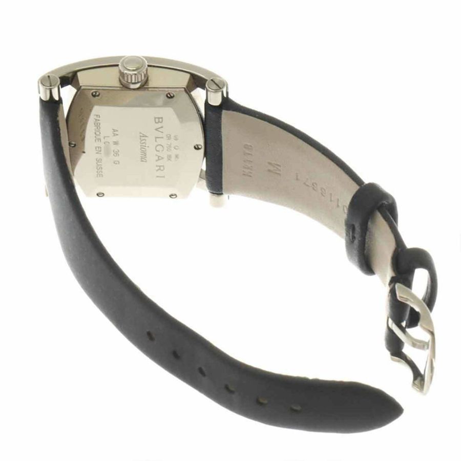 寶格麗 (Bulgari) Assioma AAW36G 女士腕錶,鑲鑽錶盤,18K 白金錶圈,石英錶-3
