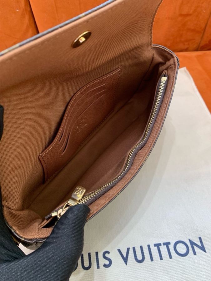 Louis Vuitton 路易威登 老花新款ivy woc腋下包 單肩斜挎鏈條包 芯片款 尺寸22×12×5cm 有塵袋-4