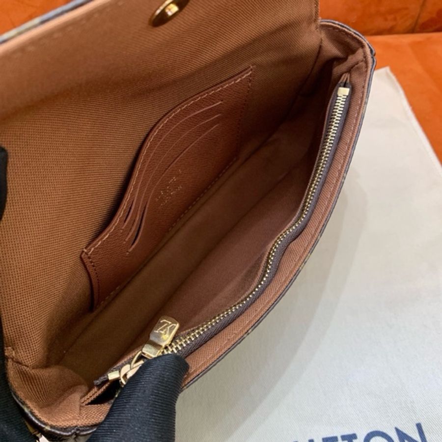 Louis Vuitton 路易威登 老花新款ivy woc腋下包 單肩斜挎鏈條包 芯片款 尺寸22×12×5cm 有塵袋-6