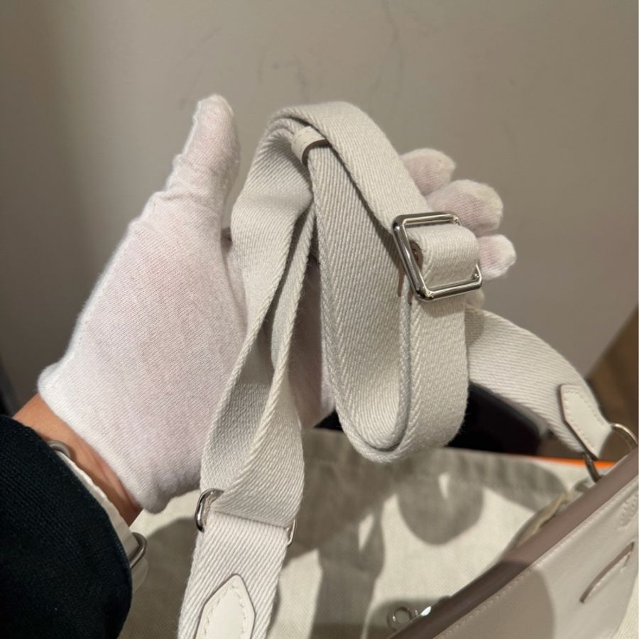 Hermes 愛馬仕 吉普賽 Jypsiere mini 淺灰色b刻 銀扣-15