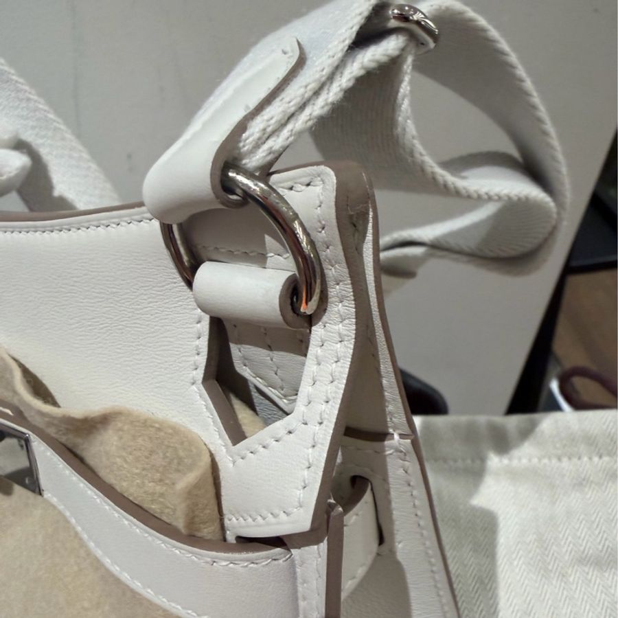 Hermes 愛馬仕 吉普賽 Jypsiere mini 淺灰色b刻 銀扣-17