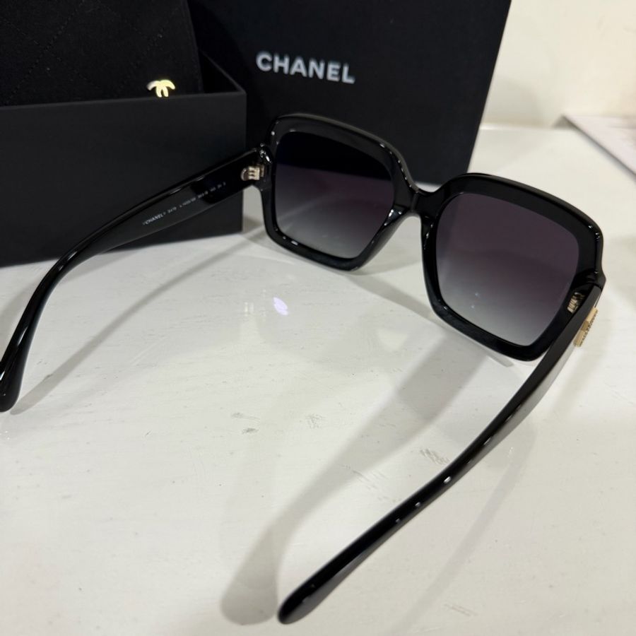 Chanel 鑲鑽logo墨鏡 顏色超漂亮🩷-12