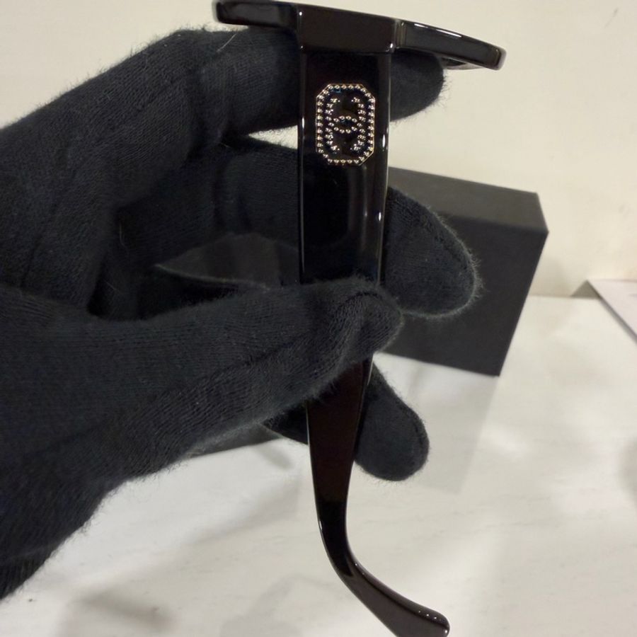 Chanel 鑲鑽logo墨鏡 顏色超漂亮🩷-15