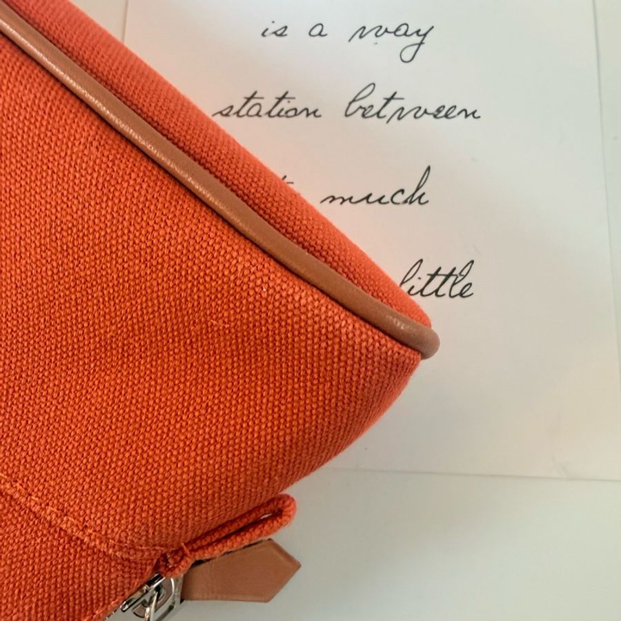 ✔️ Hermès 愛馬仕 mini Bolide 化妝包/手拿包/洗漱包-7