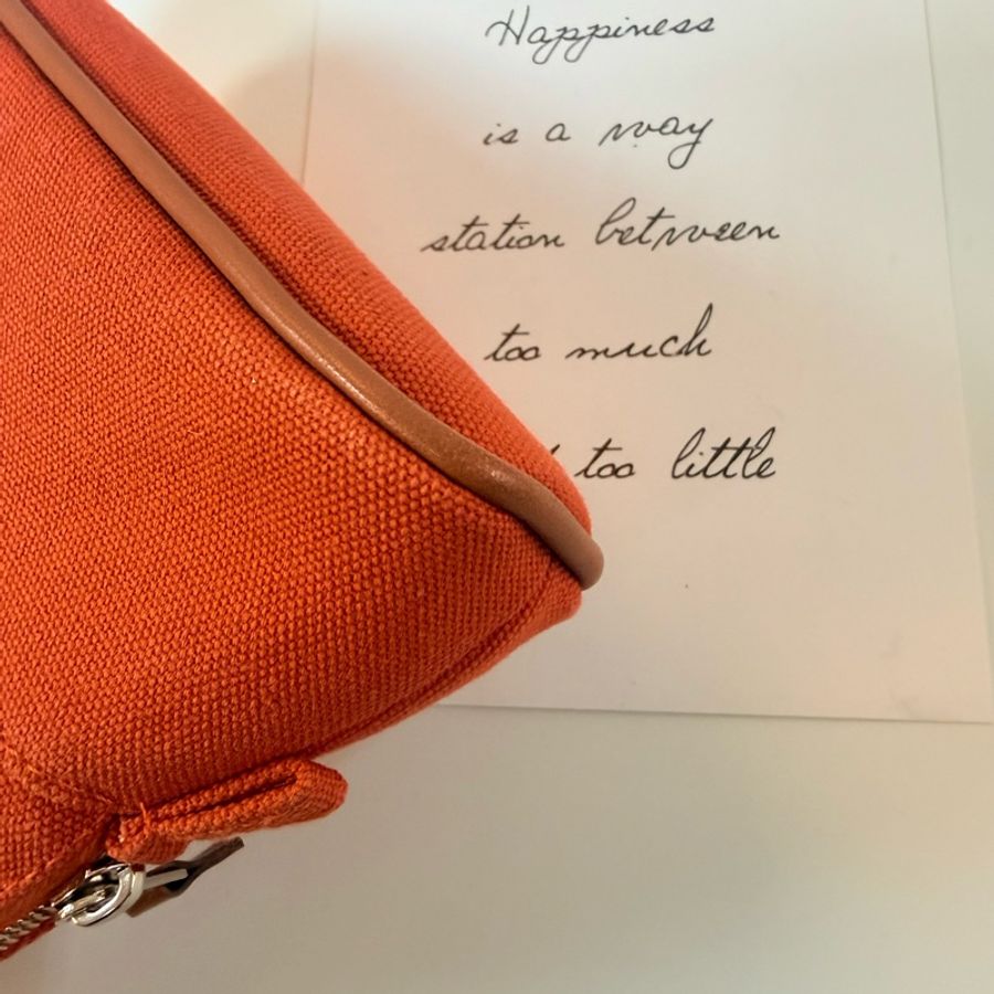 ✔️ Hermès 愛馬仕 mini Bolide 化妝包/手拿包/洗漱包-8