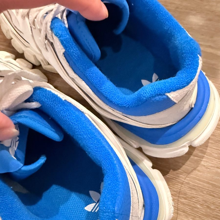 Balenciaga✨Track 3.0白藍色 Adidas聯名巴黎三葉草休閒鞋老爹鞋 #40-30