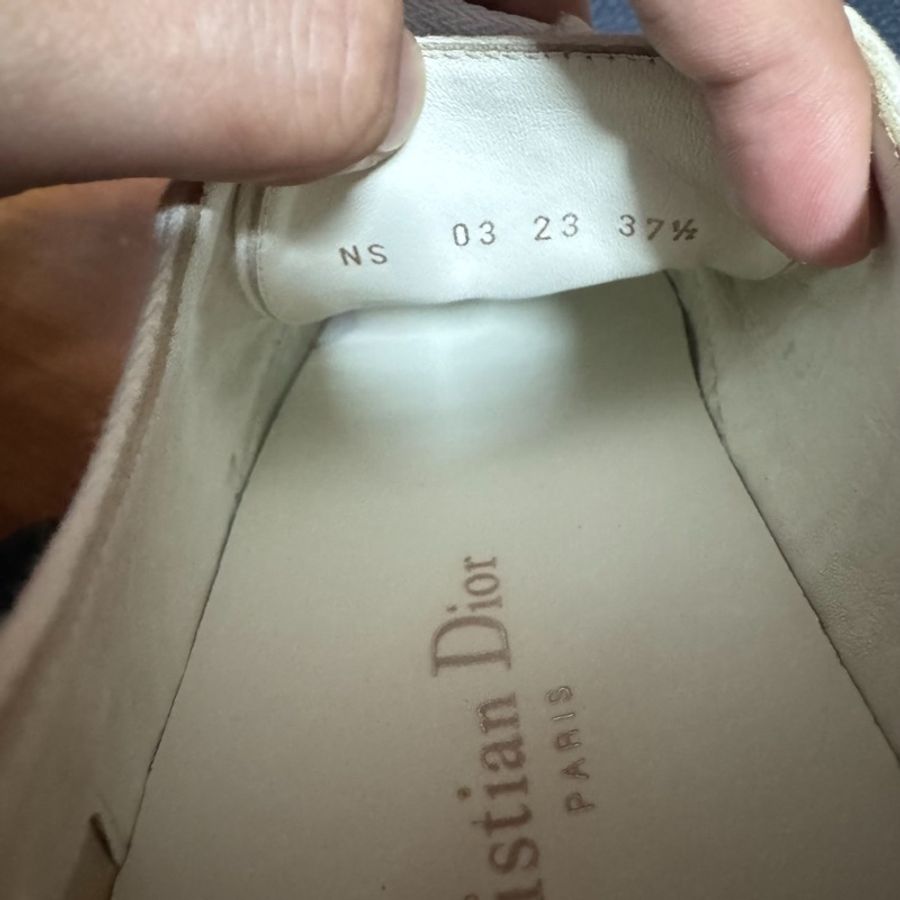 Dior厚底鞋迪奧Walk'n Oblique刺繡CD印花灰色37.5碼-6