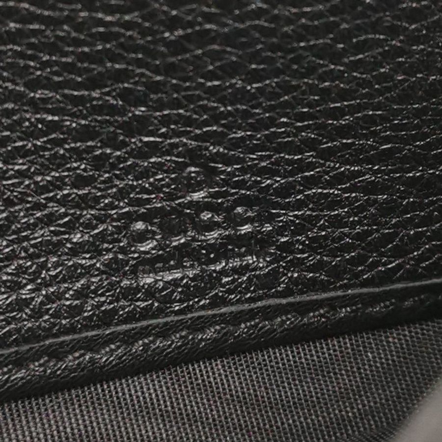 Gucci Soho牛皮純色壓紋雙G錢包-6