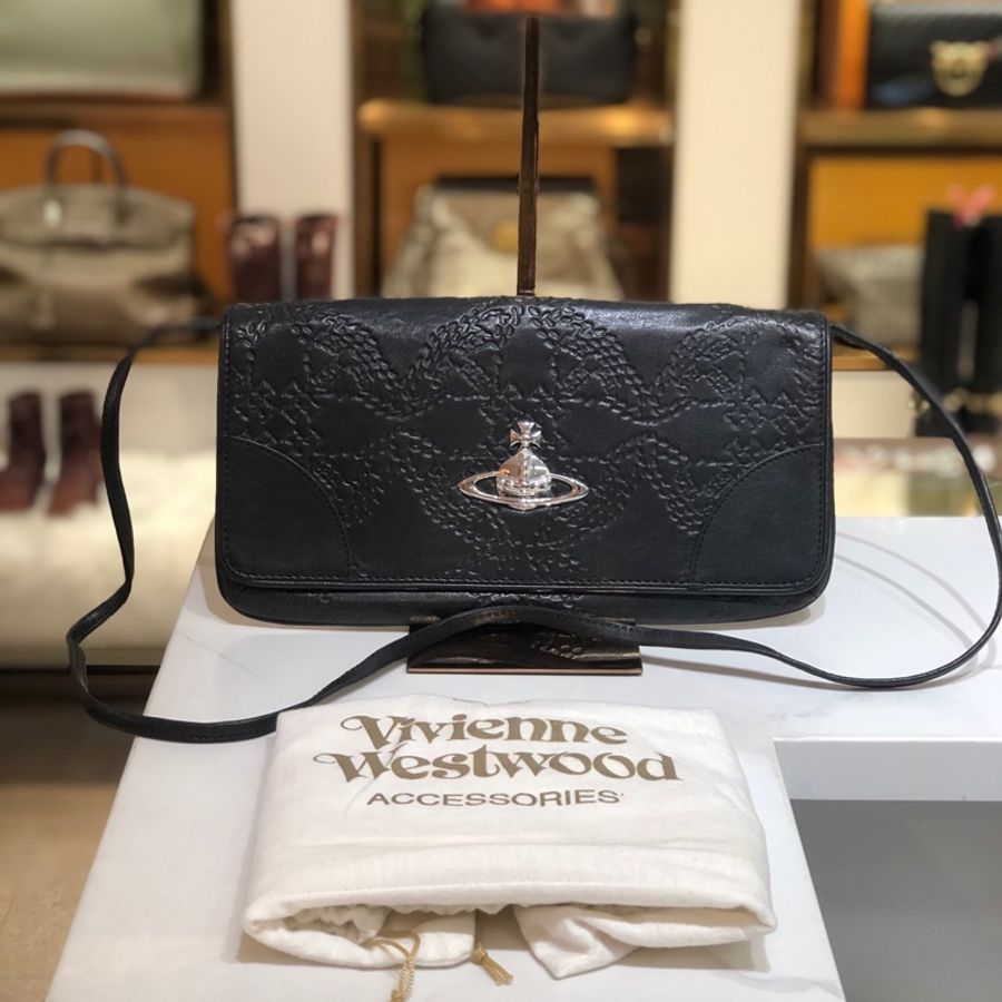 【97新✨ 全網最低價!】Vivienne Westwood/西太后 鱷魚皮紋 土星包(下單前先詢問庫存❗️)-2
