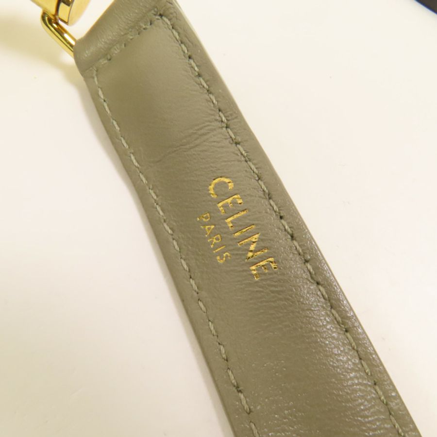 CELINE 牛皮皮革Bucket 16金扣手挽肩背兩用袋-10