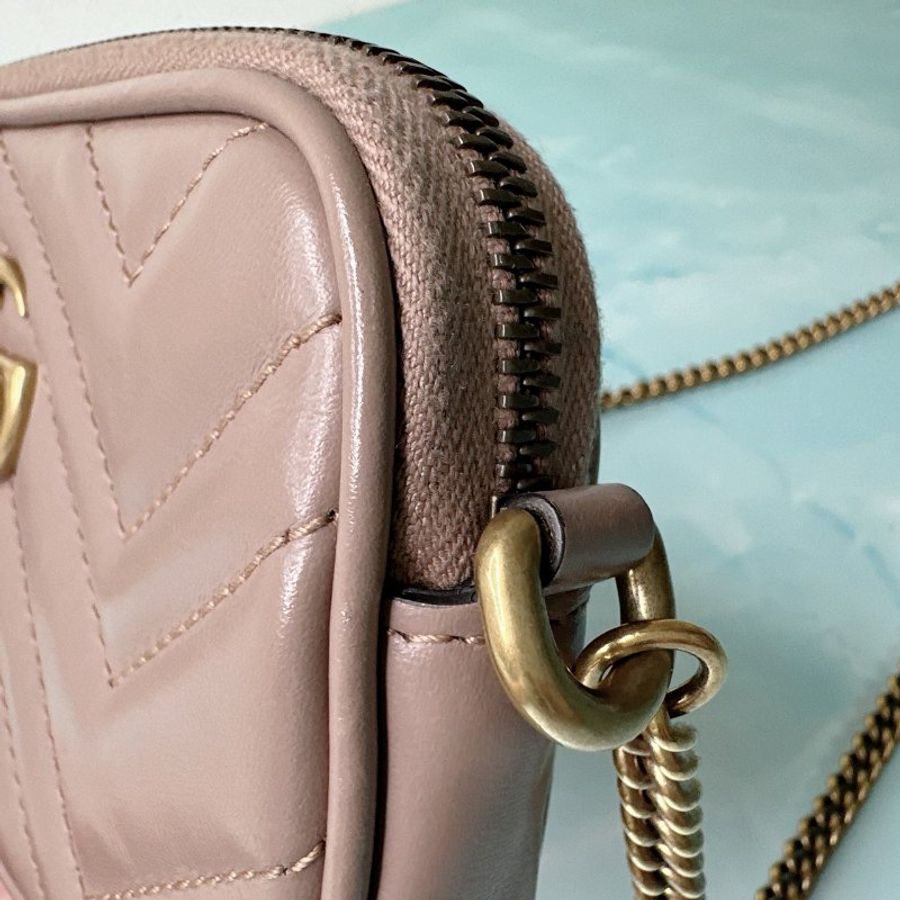 GUCCI Marmont Mini手機鏈包-6