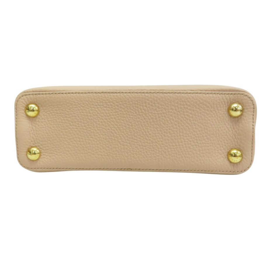 粉膚色 牛皮 Capucines BB 兩用包【LOUIS VUITTON LV 路易威登】 M23287-3