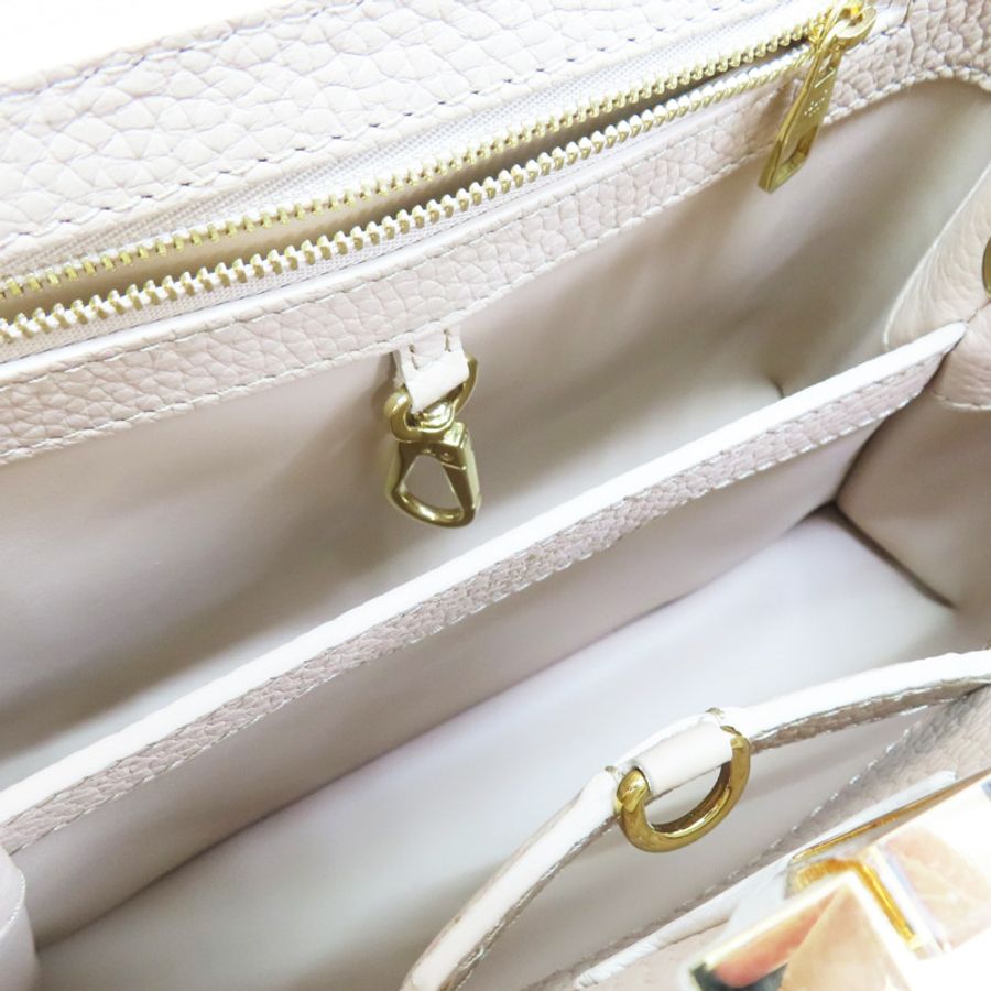 粉膚色 牛皮 Capucines BB 兩用包【LOUIS VUITTON LV 路易威登】 M23287-4